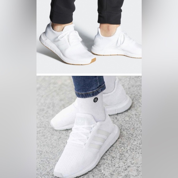 NWT adidas Swift White Gum Bottoms Running Workout Shoes - Picture 2 of 4